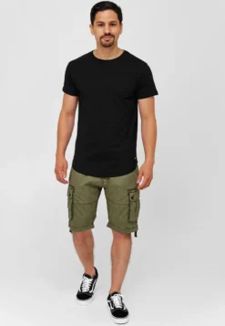 Indicode Jeans 3 PACK - T-Shirt Basic - Black