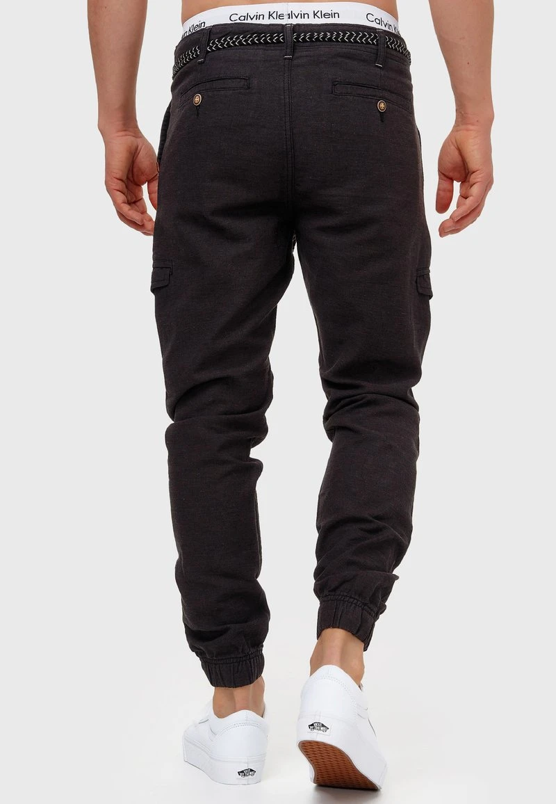 Indicode Jeans BOOTH - Cargohose - Black - Image 3