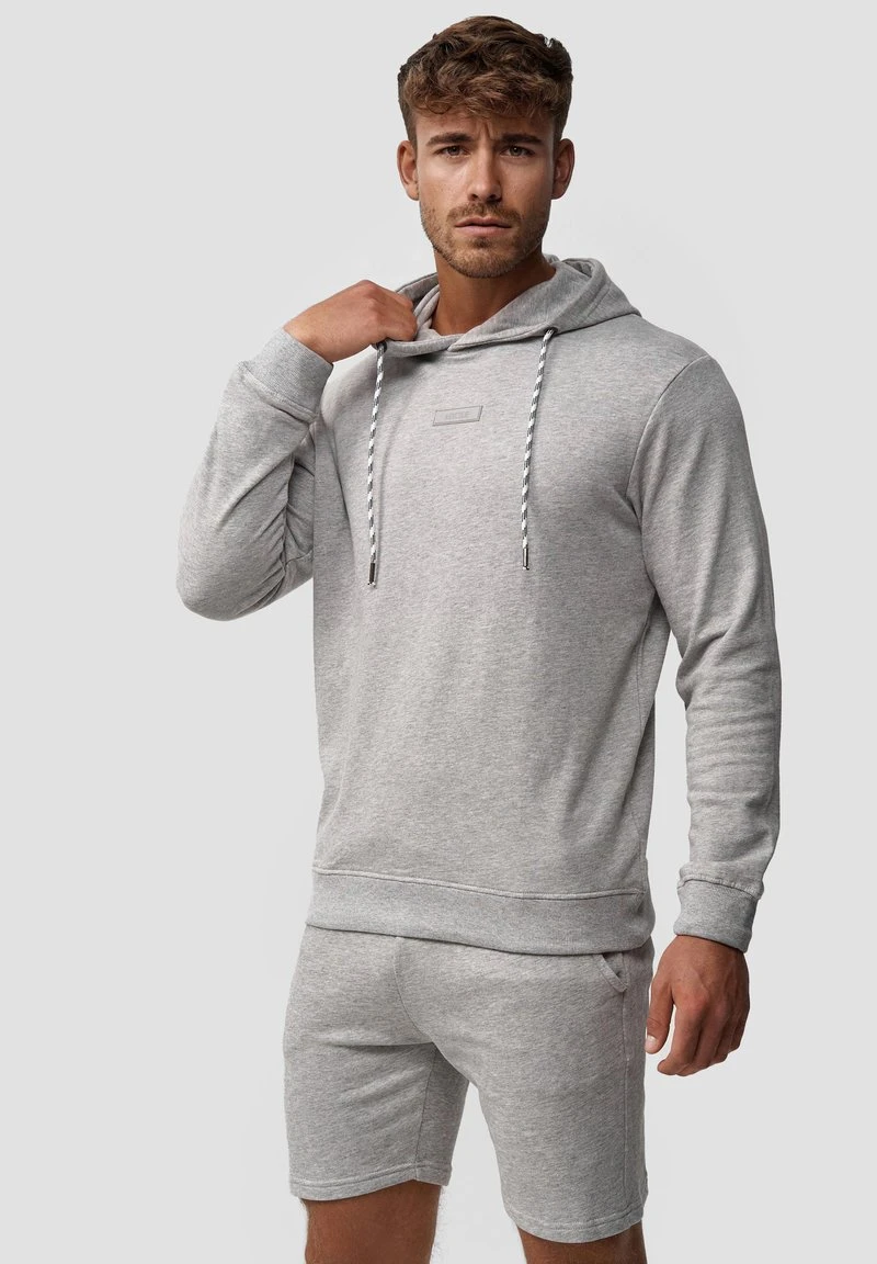 Indicode Jeans BENTLEY - Kapuzenpullover - Lt Grey Mix