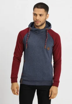 Indicode Jeans DYOTT - Kapuzenpullover - Bordeaux Mix