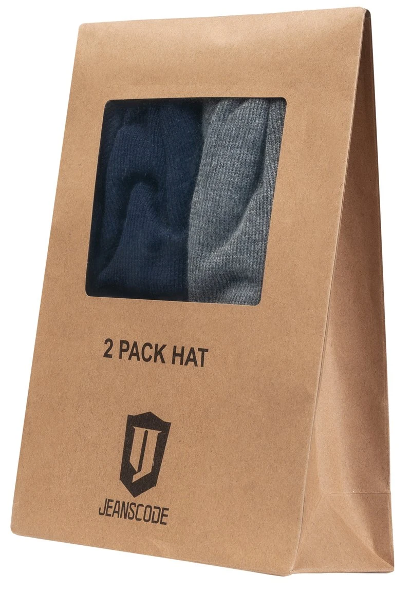 Indicode Jeans 2 PACK VULCANO - Mütze - Navy Lt Grey Mix - Image 6