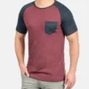 Indicode Jeans IDGRESHAM - T-Shirt Print - Dark Red