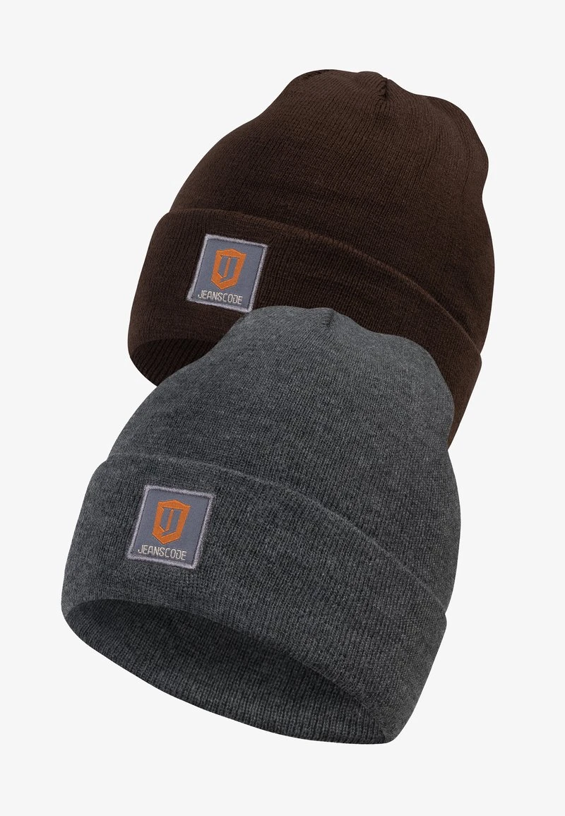 Indicode Jeans 2 PACK VULCANO - Mütze - Brown Charcoal - Image 4