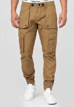 Indicode Jeans Cargohose - Amber