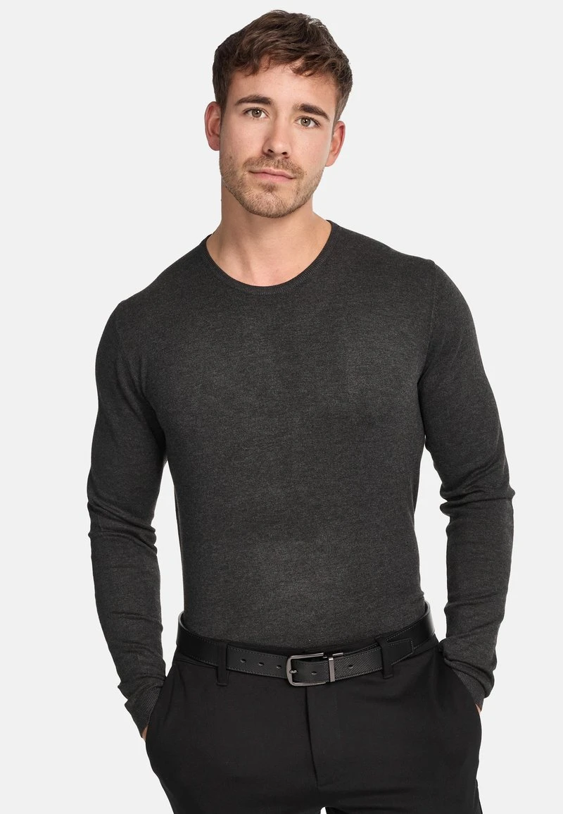 Indicode Jeans GREYSON - Strickpullover - Charcoal Mix - Image 3