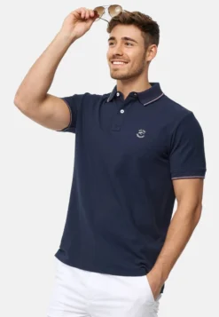 Indicode Jeans WALLO - Poloshirt - Navy