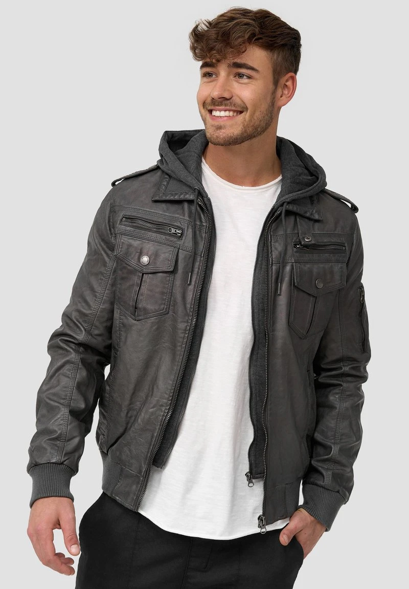 Indicode Jeans AARON - Kunstlederjacke - Raven - Image 3