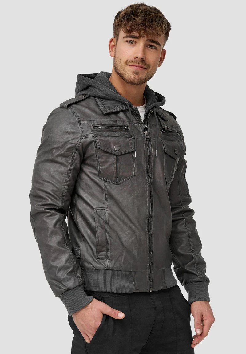 Indicode Jeans AARON - Kunstlederjacke - Raven - Image 4