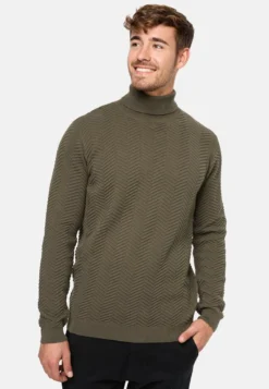Indicode Jeans Strickpullover - Dark Green