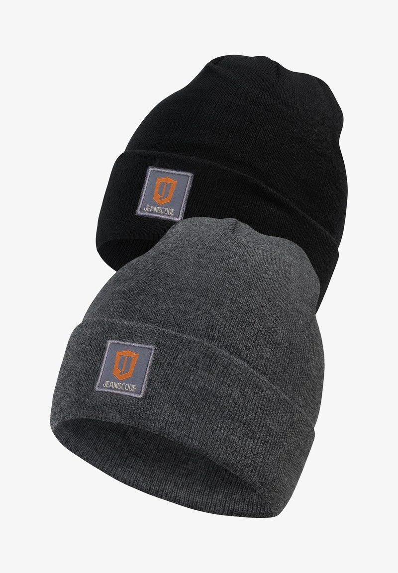 Indicode Jeans 2 PACK VULCANO - Mütze - Charcoal Black - Image 3