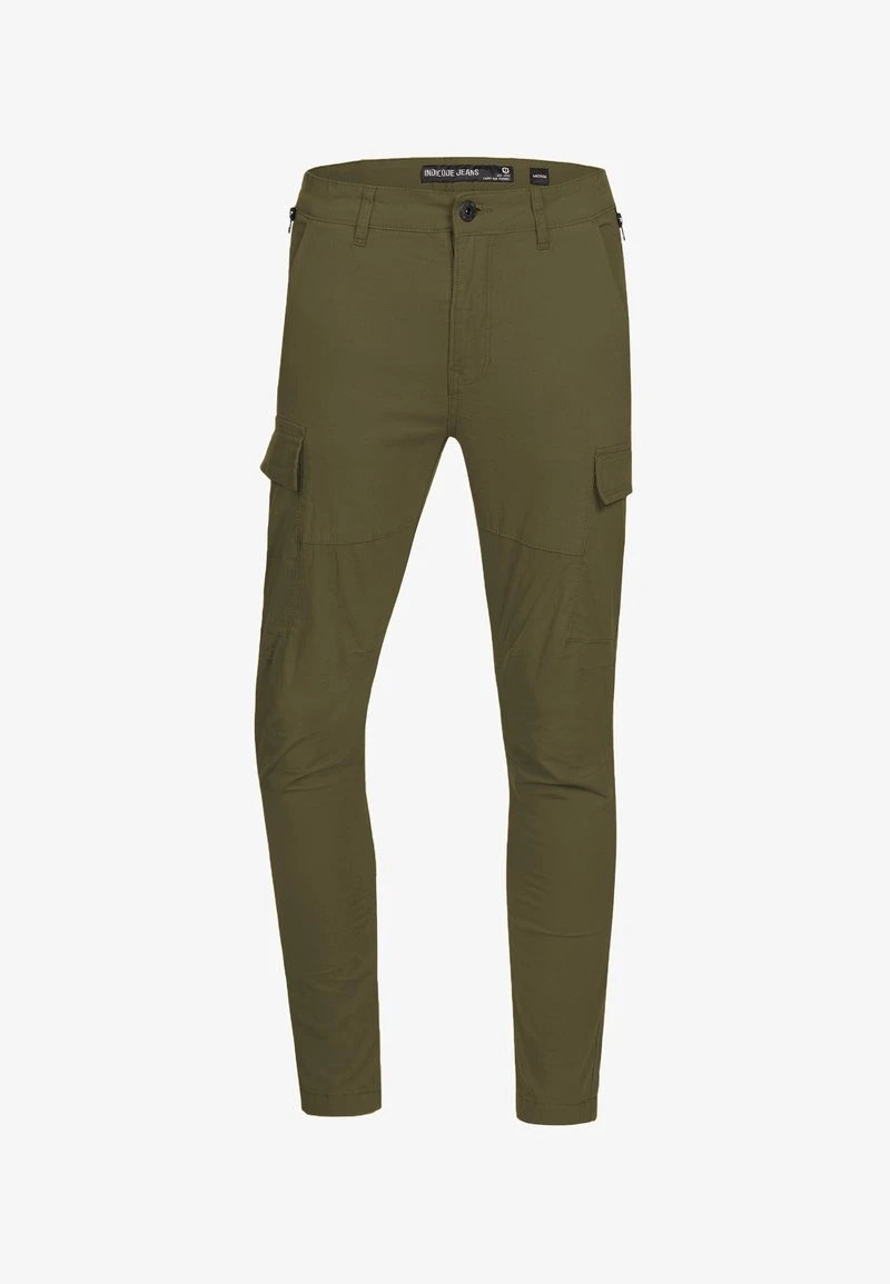 Indicode Jeans Cargohose - Army - Image 6