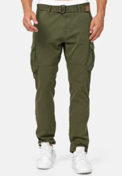 Indicode Jeans WILLIAM - Cargohose - Green