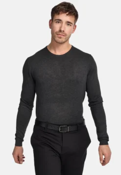 Indicode Jeans GREYSON - Strickpullover - Charcoal Mix