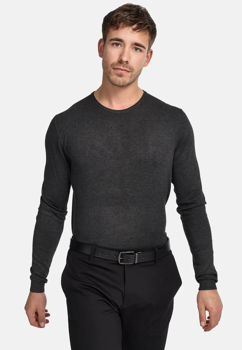 Indicode Jeans GREYSON - Strickpullover - Charcoal Mix