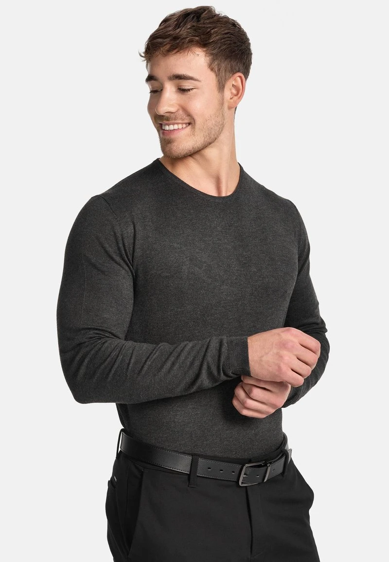 Indicode Jeans GREYSON - Strickpullover - Charcoal Mix - Image 4