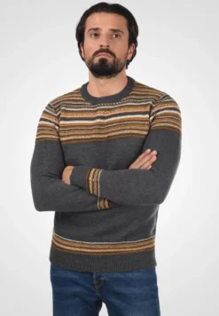 Indicode Jeans IDLURDES - Strickpullover - Charcoal Mix