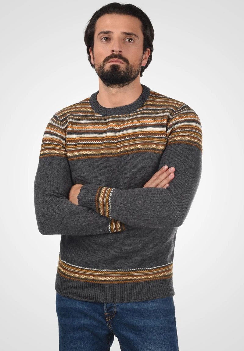 Indicode Jeans IDLURDES - Strickpullover - Charcoal Mix