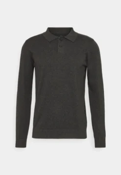 Indicode Jeans BARNER - Poloshirt - Charcoal Mix