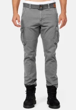 Indicode Jeans WILLIAM - Cargohose - Iron