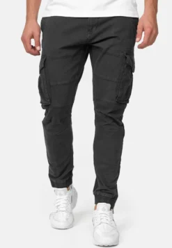 Indicode Jeans ALEX - Cargohose - Black